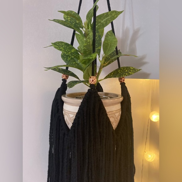Other - Handmade Macrame Fringe Plant Hanger
